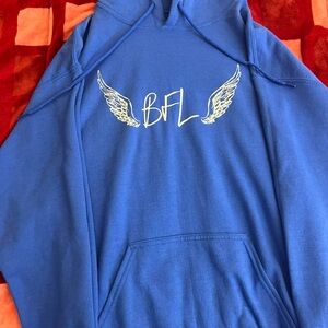 “BFL” CamFam Blue Hoodie with Wing Design